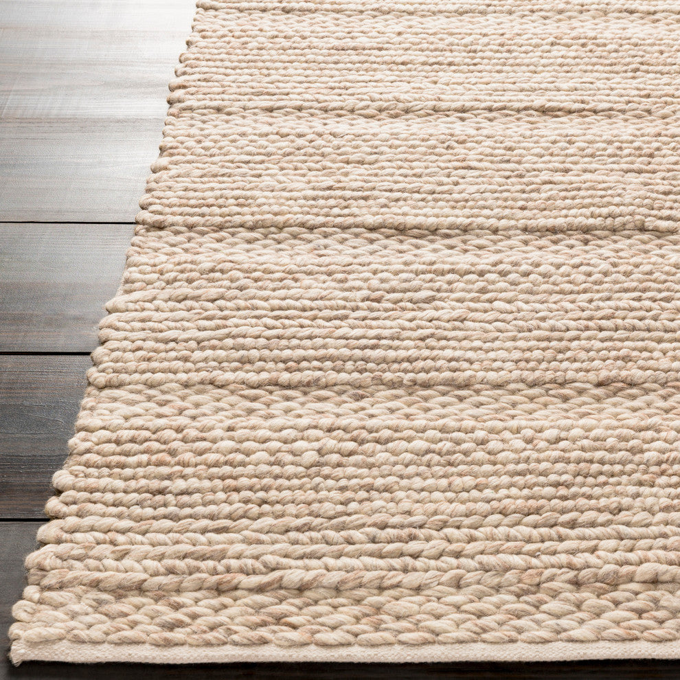 Surya Tahoe TAH-3700 Texture Area Rug, Cream, 5' x 8' Rectangle