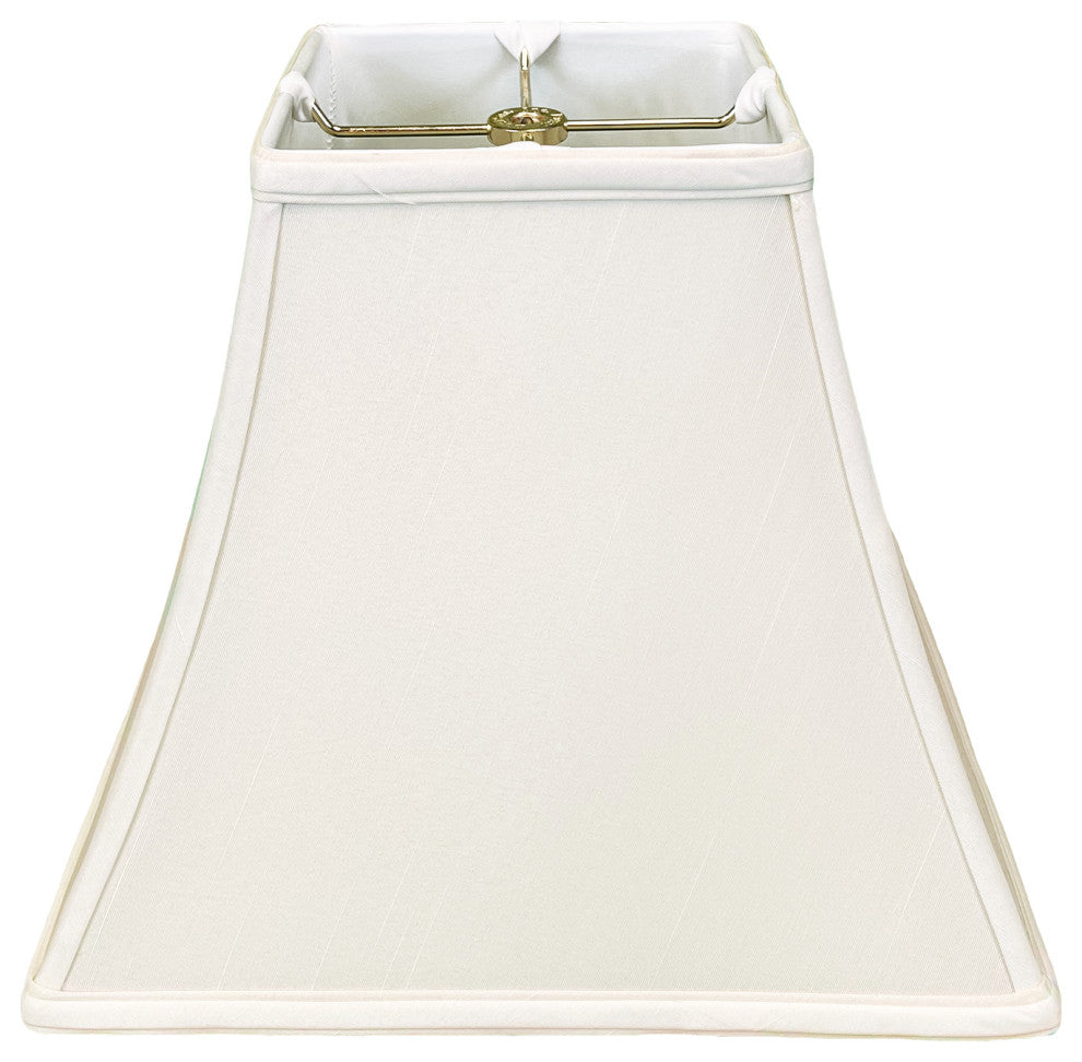Royal Designs Square Bell Lamp Shade, White, 7x14x11.5, Single