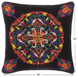 Rustic Quinlan Hand Embroidered Italian Velvet Pillow