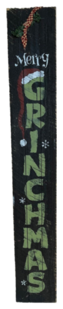 54" Wooden Sign " Merry Grinchmas "