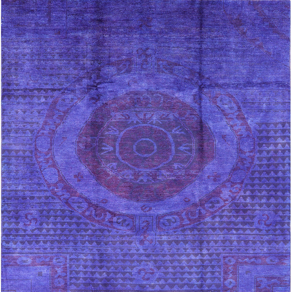 Ahgly Company Indoor Square Mid-Century Modern Area Rugs, 5' Square