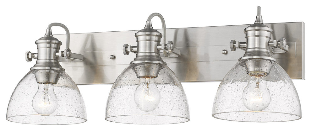Golden Lighting 3118-3SF-SD Hines 3 Light 25"W Bathroom Vanity - Pewter