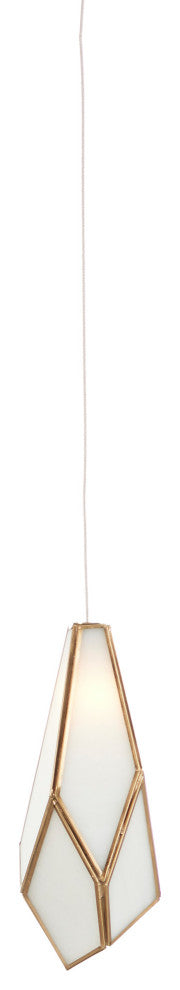 Glace White 1-Light Multi-Drop Pendant