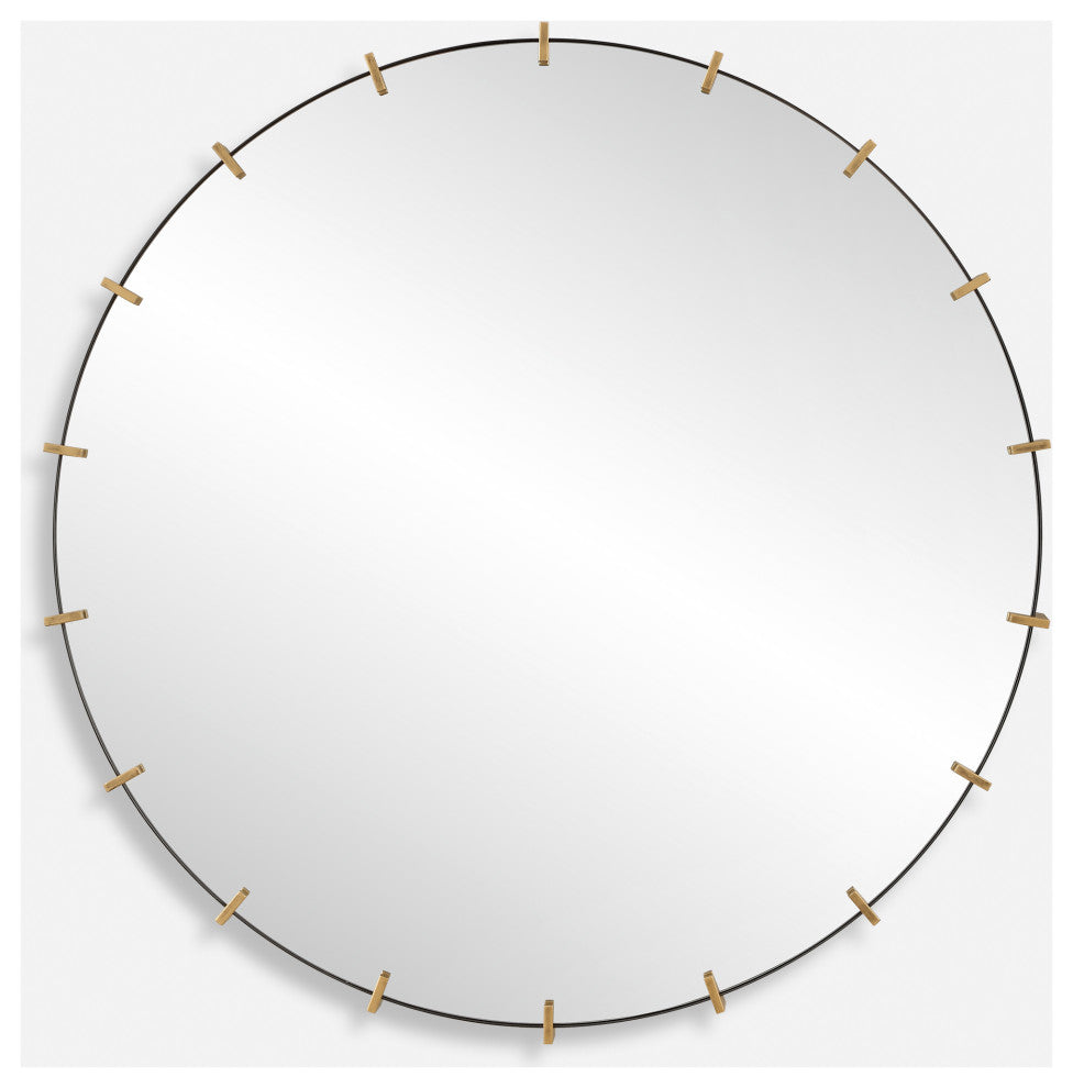 Uttermost Pali Industrial Round Mirror