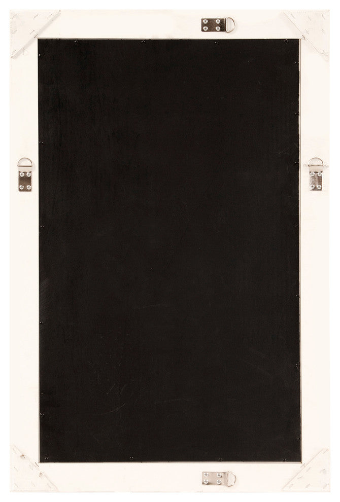 Howard Elliott Queen Ann Rectangular Mirror, White