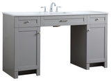 60" ADA Compliant Bathroom Vanity, Gray