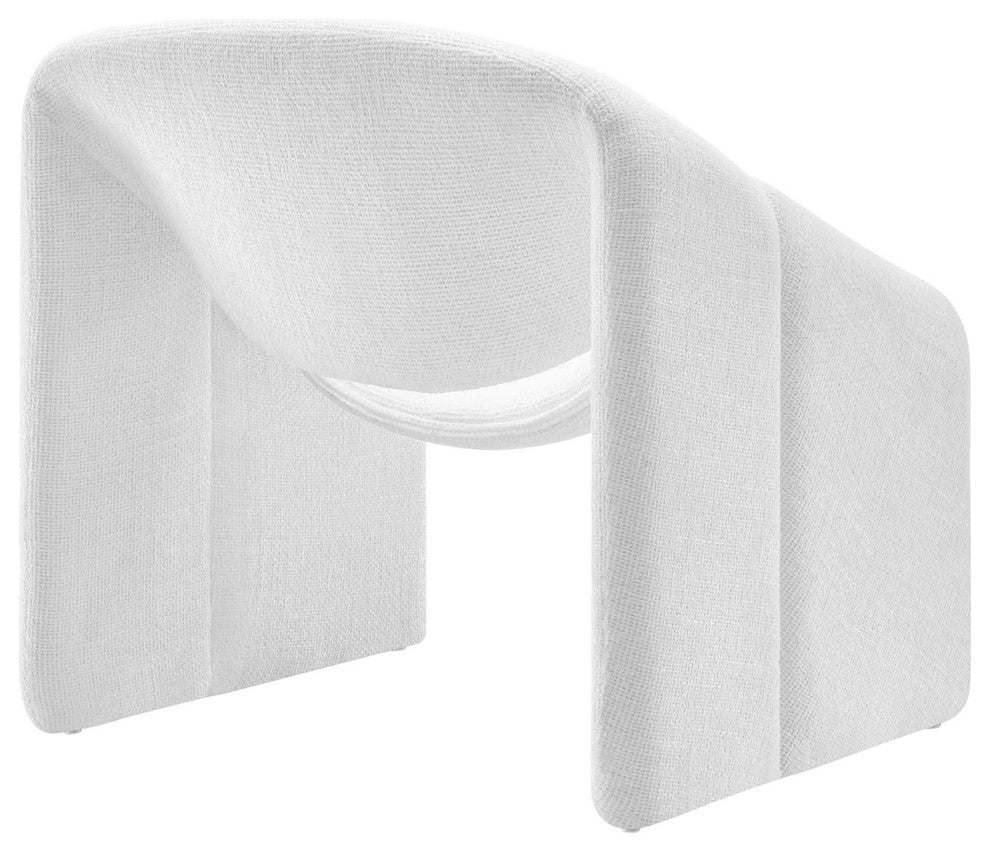 Vivi Chenille Upholstered Accent Chair - Frost