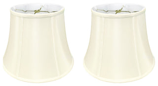 Royal Designs Modified Bell Lamp Shade, Eggshell, 11x18x13.5, Set of 2
