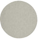 8' Gray Round Power Loom Area Rug