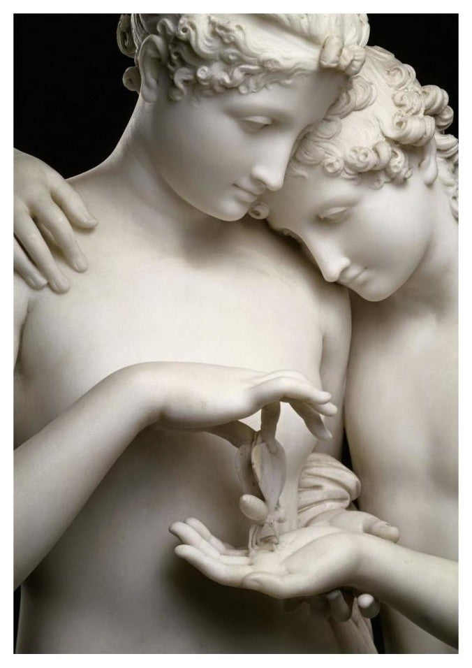 "Cupid and Psyche (Detail)" Digital Paper Print by Antonio Canova, 17"x24"