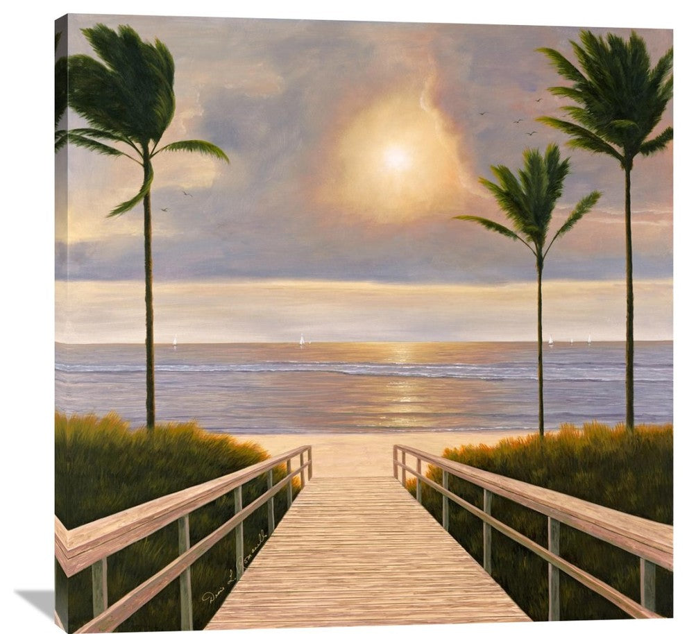 "Palm Winds" Artwork, 40" x 40"