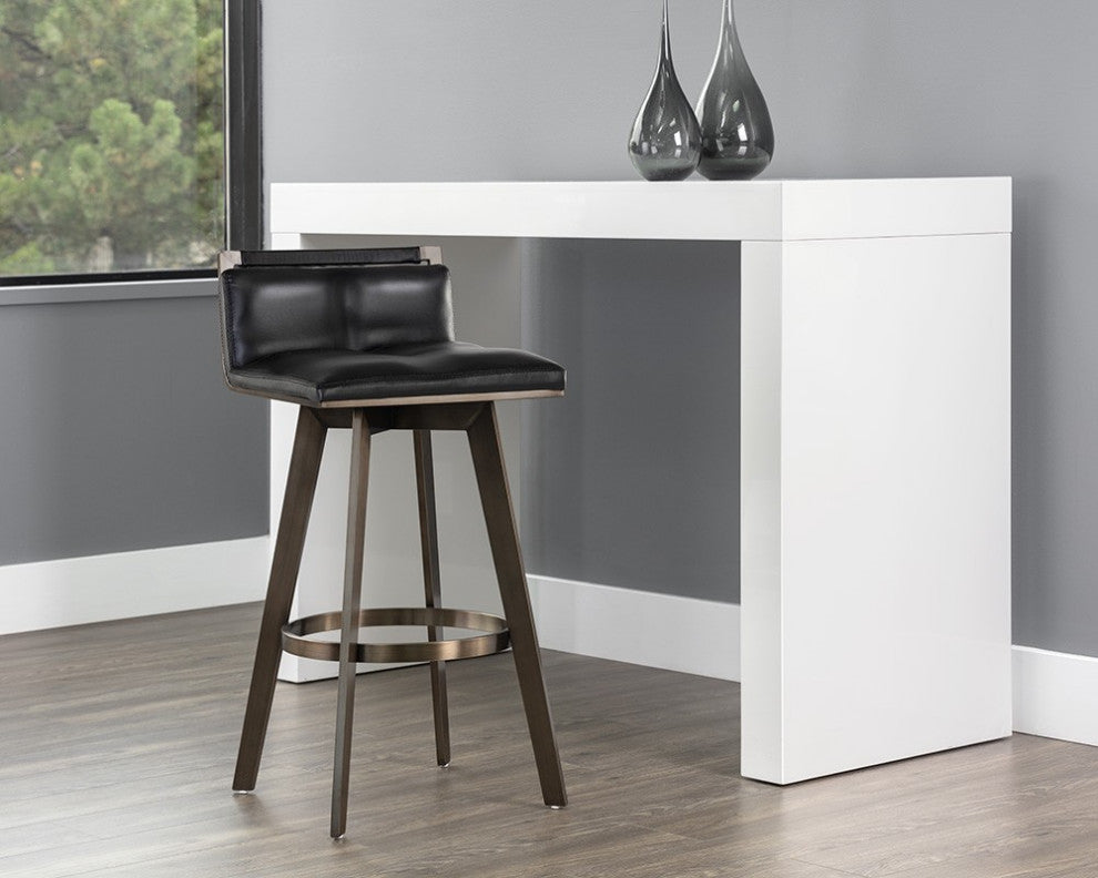 Arizona Swivel Barstool, Castillo Black