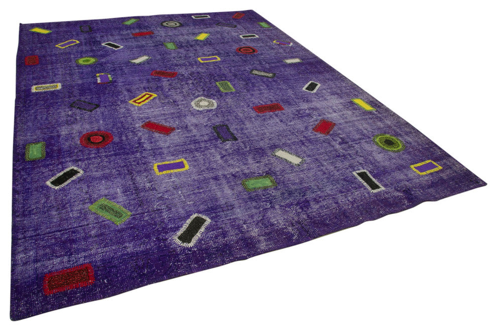 Rug N Carpet - Handmade Oriental 7' 10" x 10' 8" Decorative Patchwork Area Rug