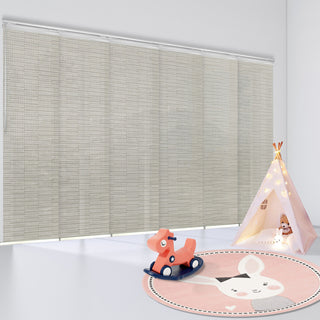 Eliana 6-Panel Track Extendable Vertical Blinds 98-130"W