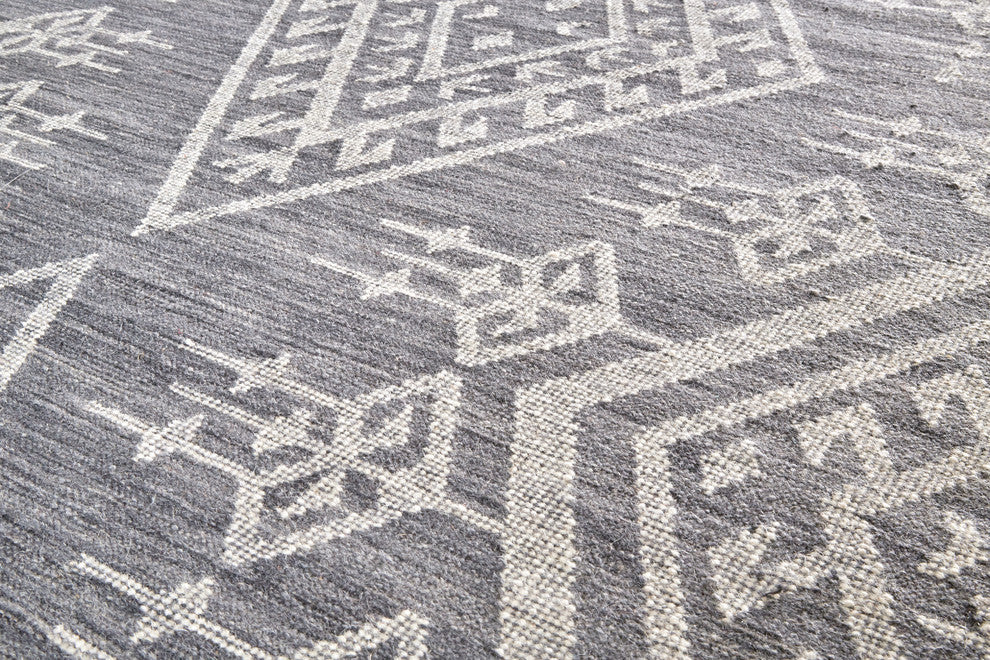 Weave & Wander Bray Navy/Ivory Rug, 9'x12'