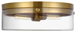 Garrett Large Flush Mount, Burnished Brass