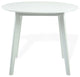 Yumiko Round Dining Kitchen Table Modern Wood, White color