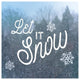 "Let it Snow I" Digital Paper Print by Sue Schlabach, 32"x32"