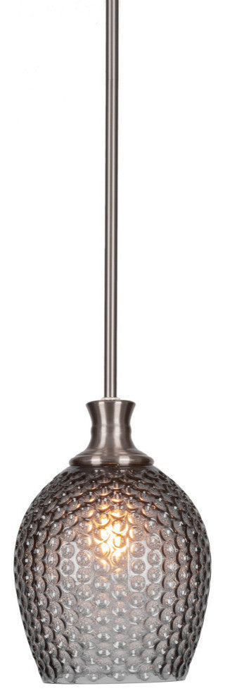 Zola 1-Light Stem Hung Pendant, Brushed Nickel