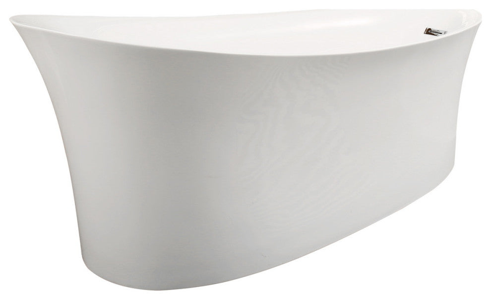 Loja 67" x 33" Soaking Bathtub, White Finish