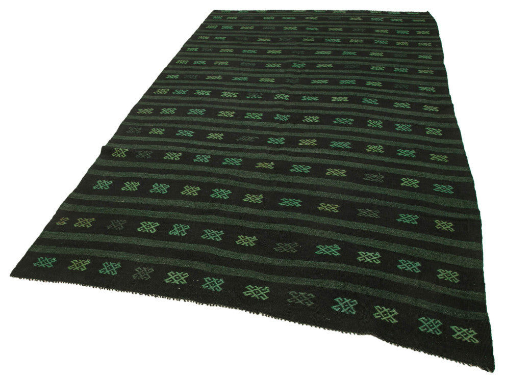 Rug N Carpet - Handwoven Anatolian 6' 0'' x 10' 6'' Rustic Wool Kilim Rug