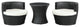 Espresso White Canteen 3-Piece Outdoor Patio Lounge Set