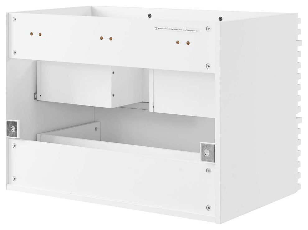 Render 30" Wall-Mount Bathroom Vanity, White