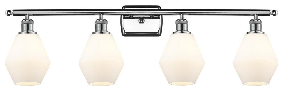 Innovations 516-4W-PC-G651-6 4-Light Bath Vanity Light, Polished Chrome