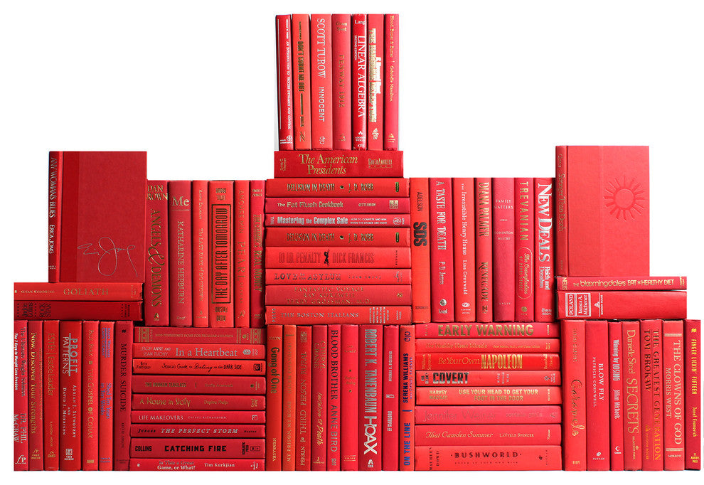 Modern Book Wall Set, Orchard, Set of 75