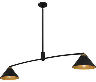 Quoizel ALS252 Alscott 2 Light 52"W Linear Chandelier - Matte Black