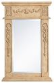 18X28" Traditional Antique Beige-Light Vanity Mirror