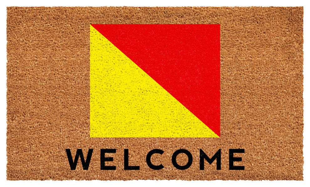 Calloway Mills Nautical Personalized Doormat Doormat, Letter O