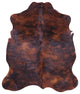 Organic Natural Hair-On Cowhide Area Rug 6' 9" X 5' 8" C1575