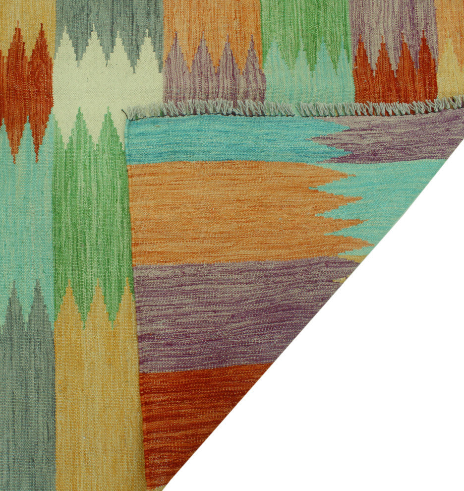 Winchester Kilim Lateef Rust/Purple Rug, 4'1x6'5
