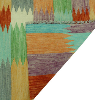 Winchester Kilim Lateef Rust/Purple Rug, 4'1x6'5