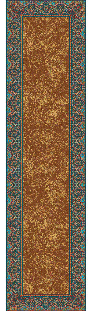 Nubuck, Brown, 2'x8'