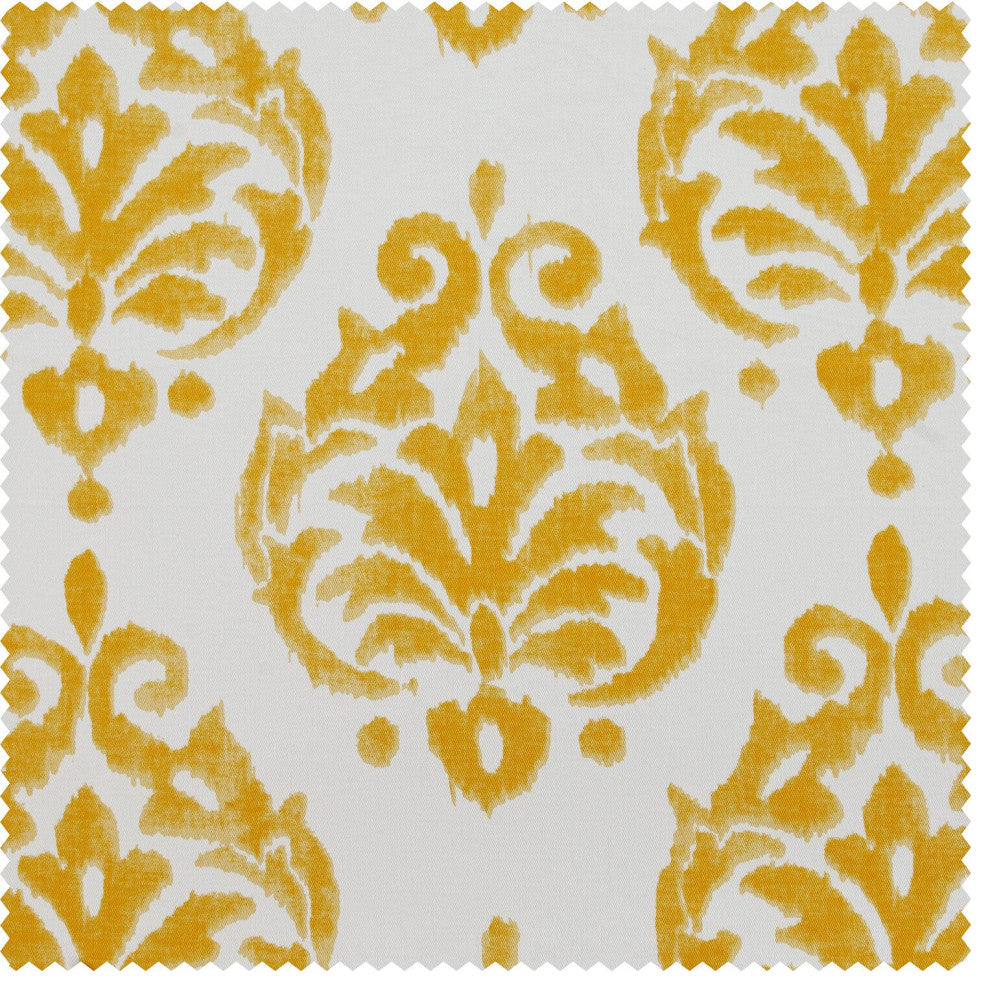 Sandlewood Gold Printed Cotton Fabric Sample, 4Wx4L