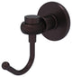 Continental Robe Hook With Twist Accents, Antique Bronze