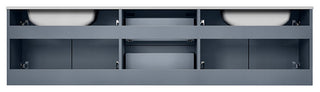 Geneva Transitional Dark Grey 72" Double Vanity