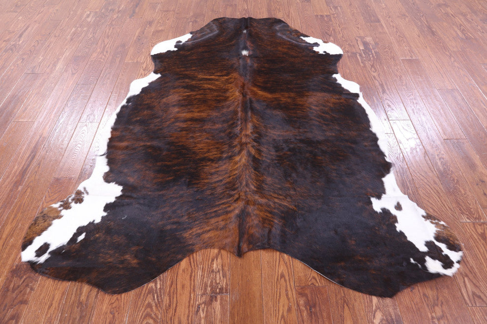 Brindle Natural Cowhide Rug 6' 11" X 6' 2" C2349