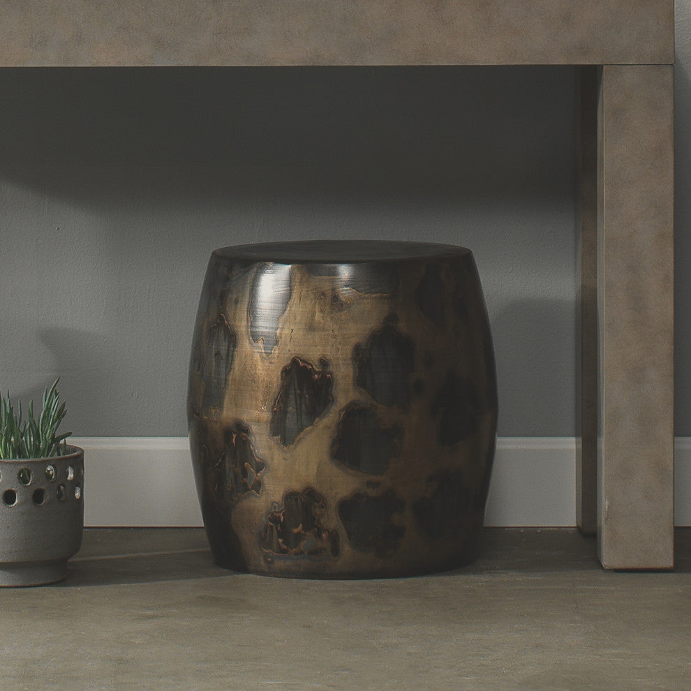 Realm Side Table, Acid Washed Metal