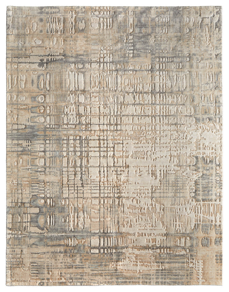 Jaxson 39PZF Modern/Industrial/Bohemian & Eclectic Area Rug, 10'x14'
