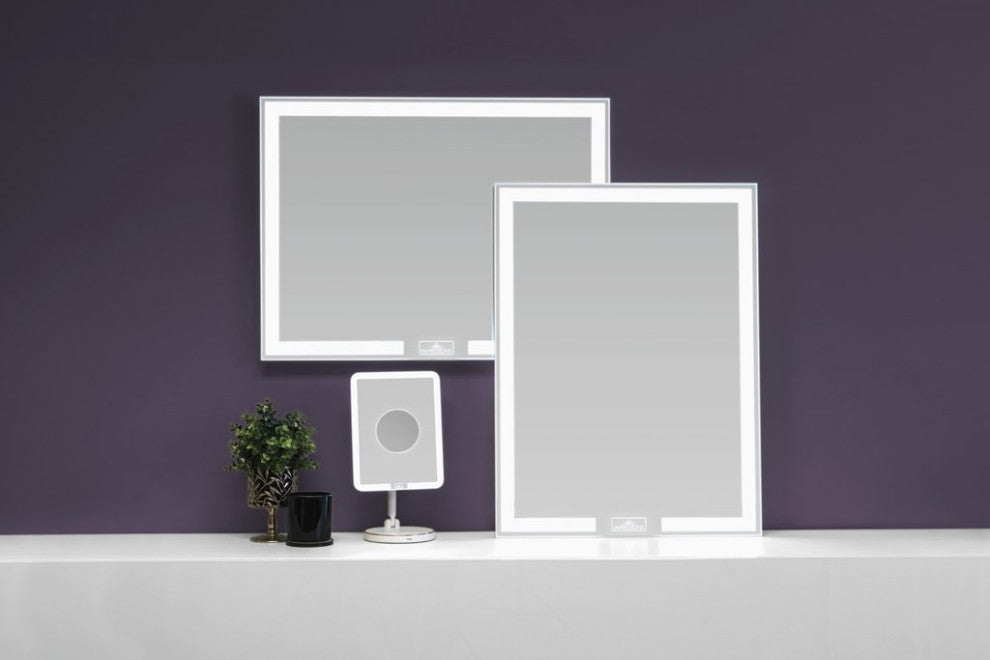 Royale Influence Tall Wall Mount Makeup Vanity Mirror, Smart Touch Mirror