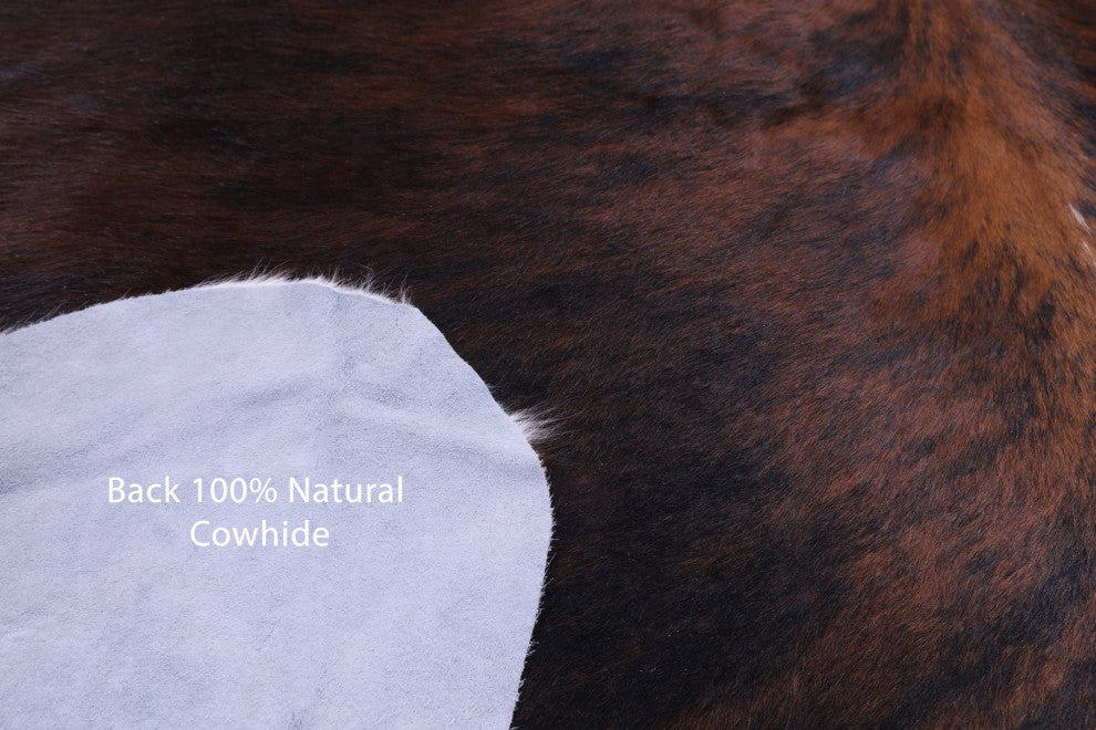 6' 10" X 5' 10" Natural Cowhide Rug C1655