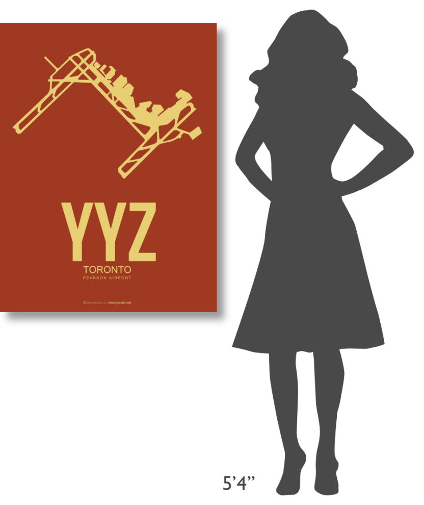 "YYZ Toronto Poster 1" Fine Art Print