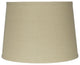 French Drum Lamp Shade, Textured Flax Linen, 12x14x10"