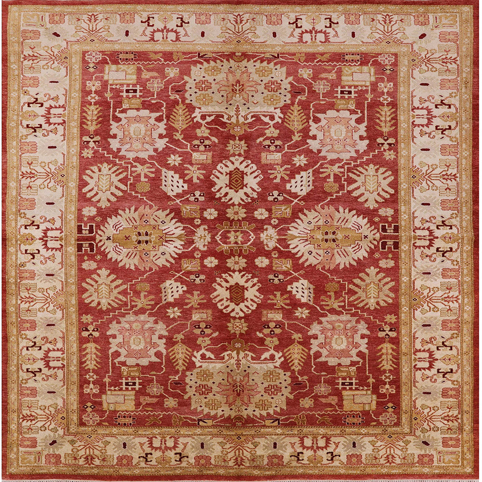 Ahgly Company Indoor Square Mid-Century Modern Area Rugs, 6' Square