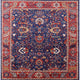 Ahgly Company Indoor Square Mid-Century Modern Area Rugs, 4' Square