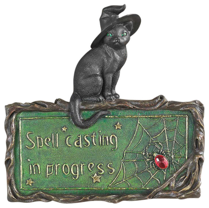 Witches Cat Plaque
