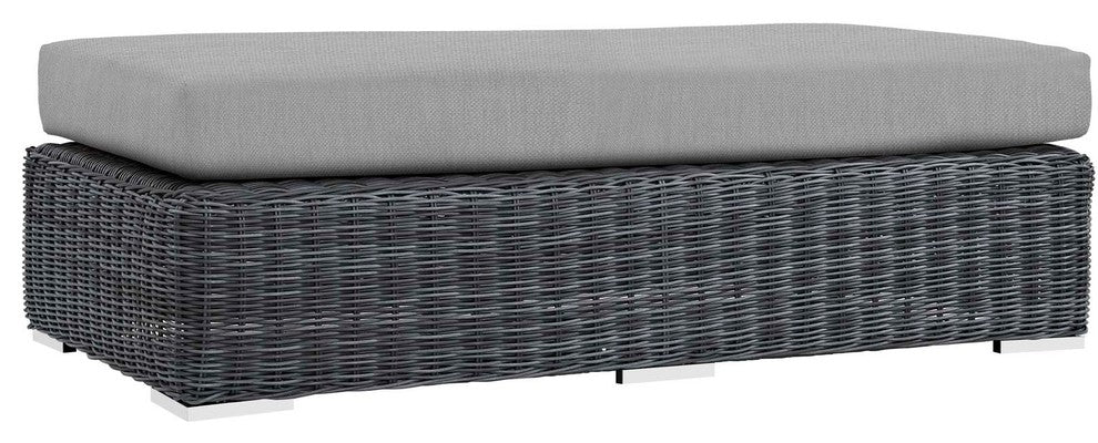 Summon Outdoor Patio Sunbrella Modern Rectangle Ottoman